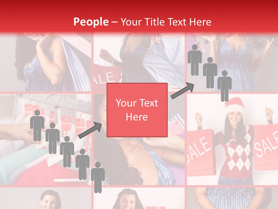 Happy Person Feminine PowerPoint Template