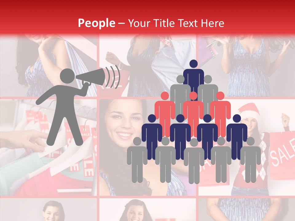 Happy Person Feminine PowerPoint Template