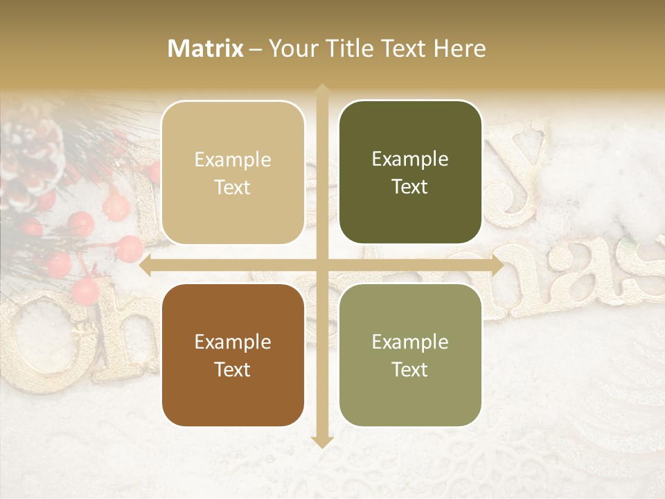 Glitter Celebration Holiday PowerPoint Template