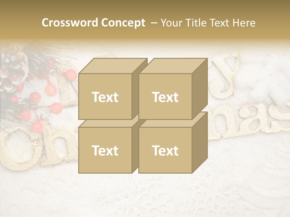 Glitter Celebration Holiday PowerPoint Template