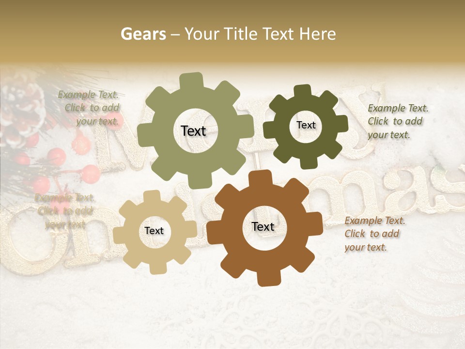 Glitter Celebration Holiday PowerPoint Template