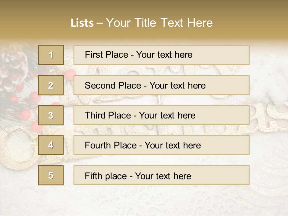 Glitter Celebration Holiday PowerPoint Template
