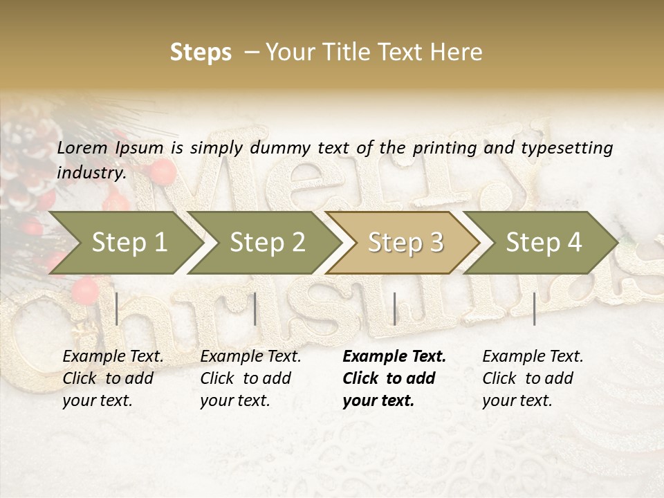 Glitter Celebration Holiday PowerPoint Template