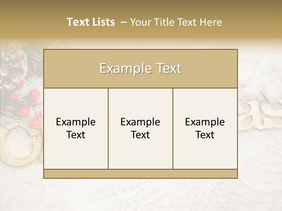 Glitter Celebration Holiday PowerPoint Template