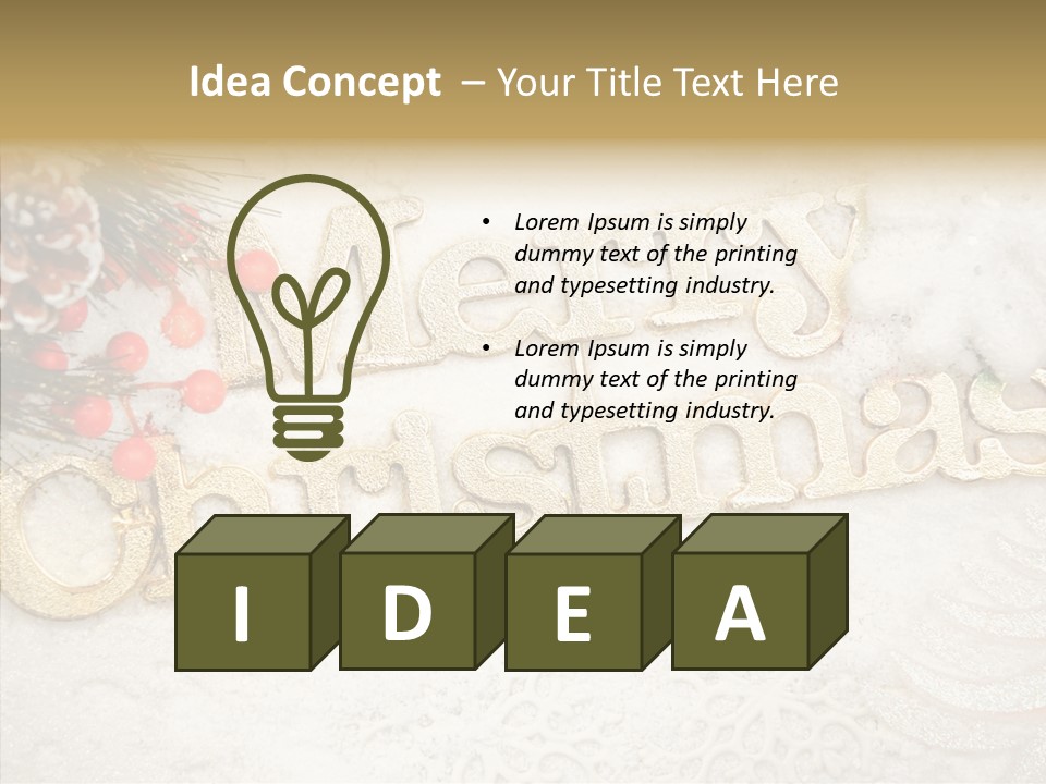 Glitter Celebration Holiday PowerPoint Template