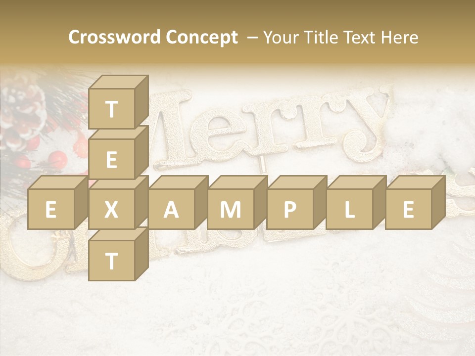 Glitter Celebration Holiday PowerPoint Template