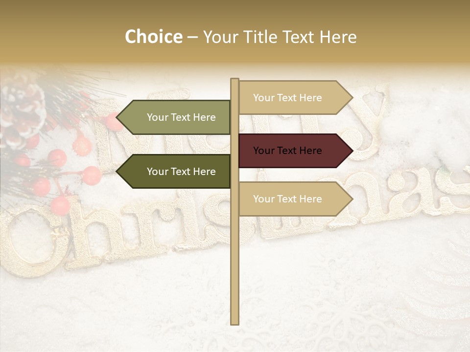 Glitter Celebration Holiday PowerPoint Template