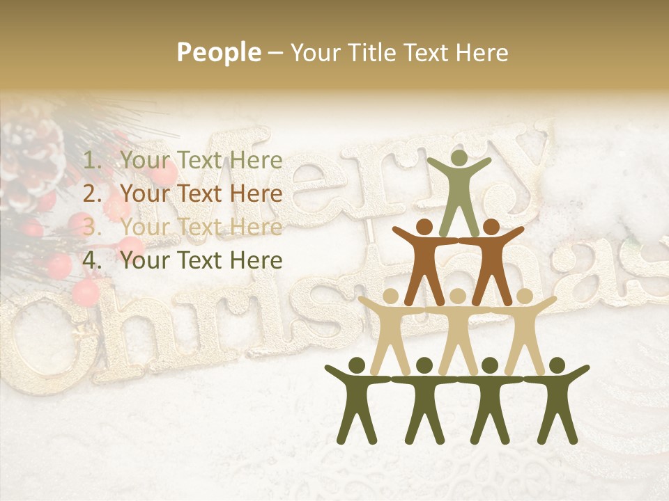 Glitter Celebration Holiday PowerPoint Template