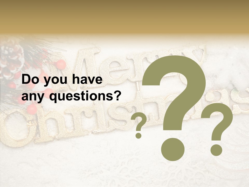 Glitter Celebration Holiday PowerPoint Template