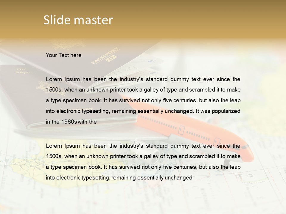 Correspondant Reportages Carnet De Voyages PowerPoint Template