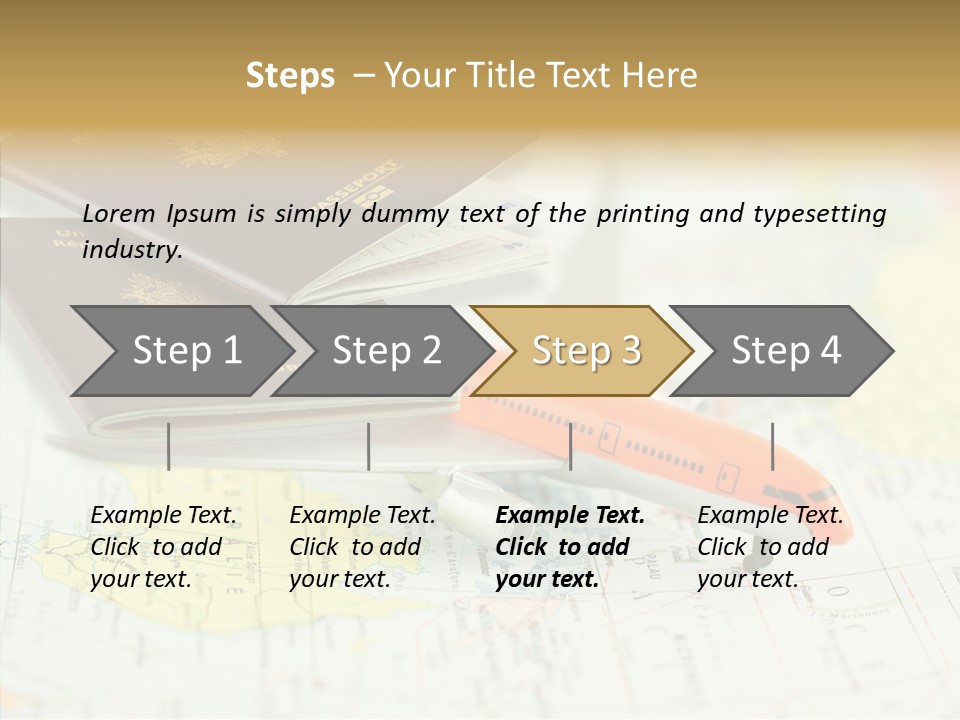 Correspondant Reportages Carnet De Voyages PowerPoint Template