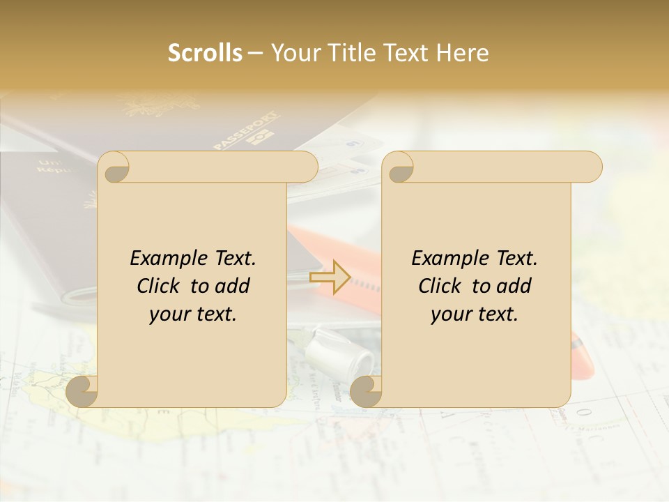 Correspondant Reportages Carnet De Voyages PowerPoint Template