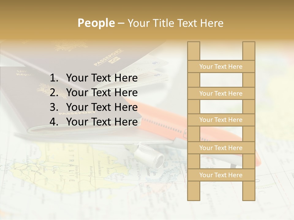 Correspondant Reportages Carnet De Voyages PowerPoint Template