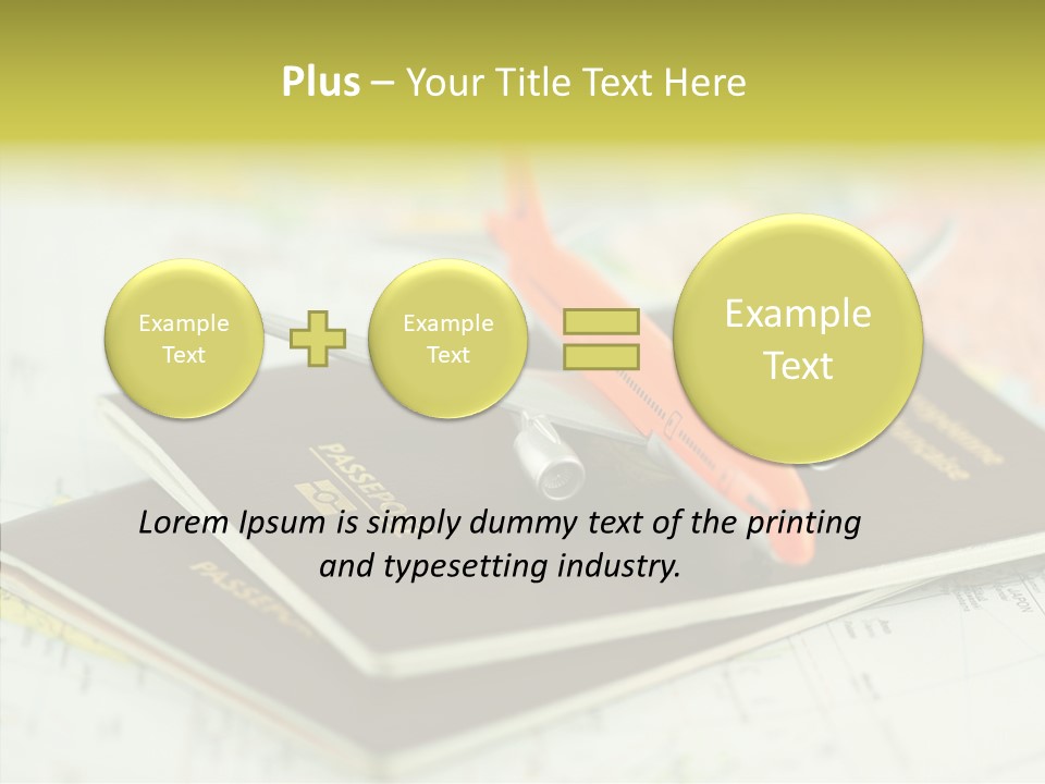 Avions Voyage Tourisme PowerPoint Template