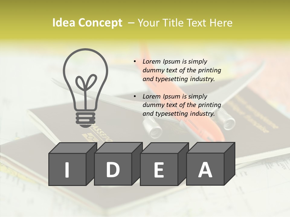 Avions Voyage Tourisme PowerPoint Template