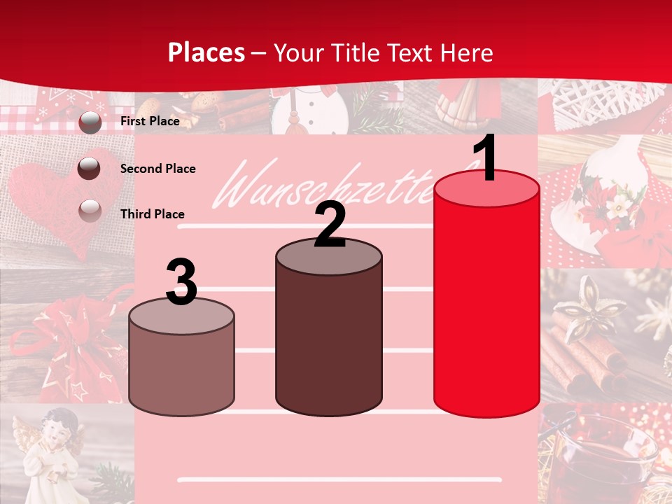 Geschenkgutschein Weihnachtskarte Elche PowerPoint Template