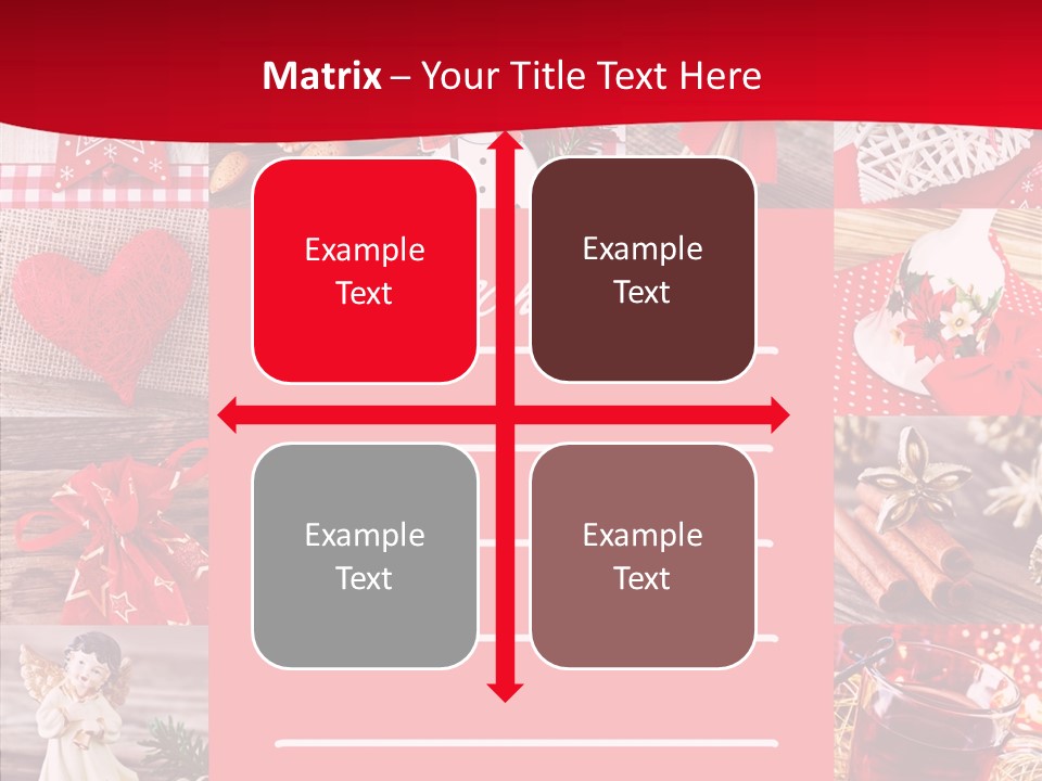 Geschenkgutschein Weihnachtskarte Elche PowerPoint Template