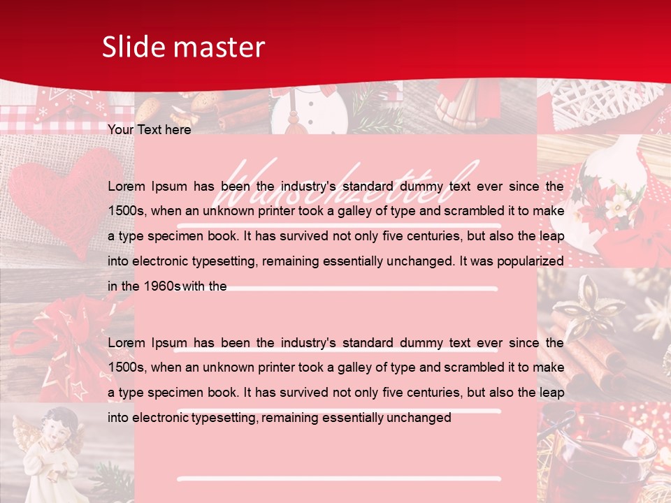 Geschenkgutschein Weihnachtskarte Elche PowerPoint Template