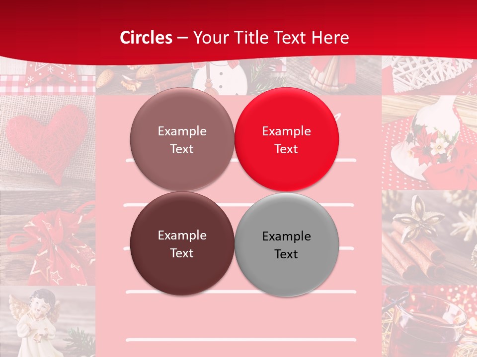 Geschenkgutschein Weihnachtskarte Elche PowerPoint Template