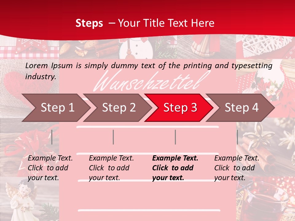 Geschenkgutschein Weihnachtskarte Elche PowerPoint Template
