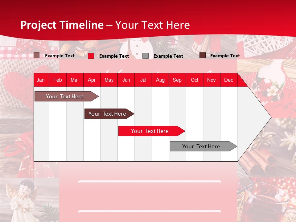 Geschenkgutschein Weihnachtskarte Elche PowerPoint Template