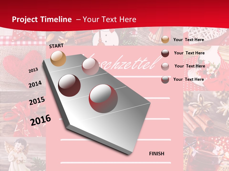 Geschenkgutschein Weihnachtskarte Elche PowerPoint Template