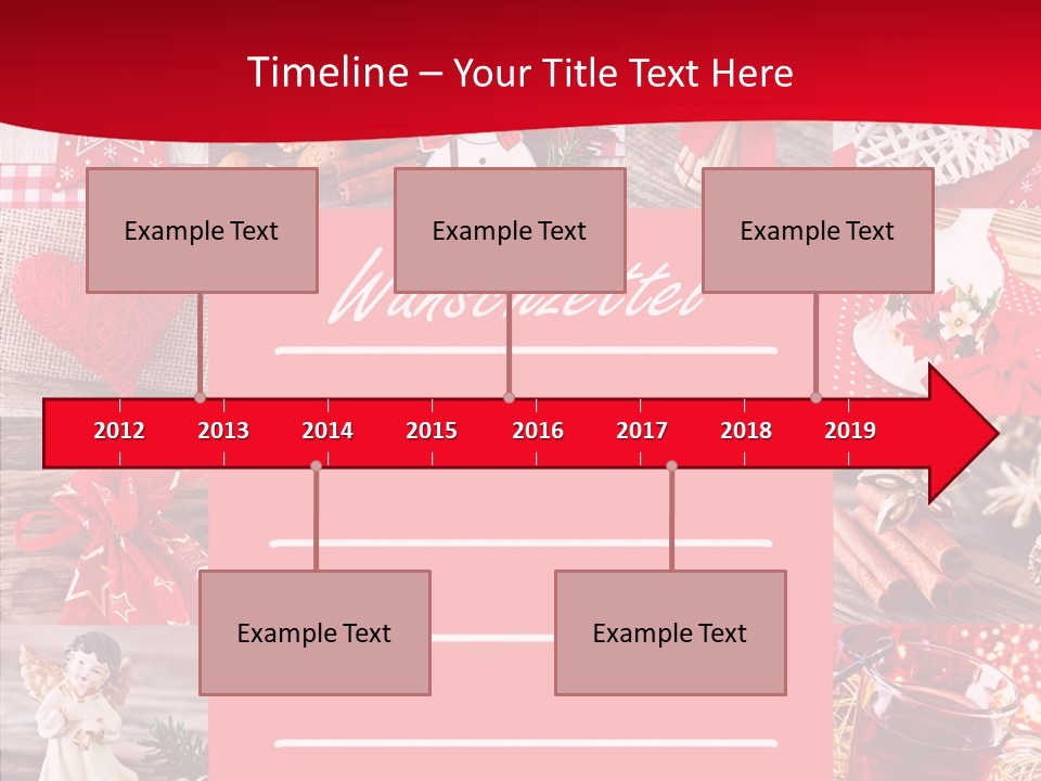 Geschenkgutschein Weihnachtskarte Elche PowerPoint Template