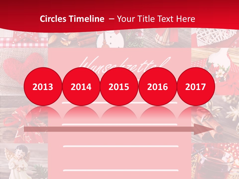 Geschenkgutschein Weihnachtskarte Elche PowerPoint Template