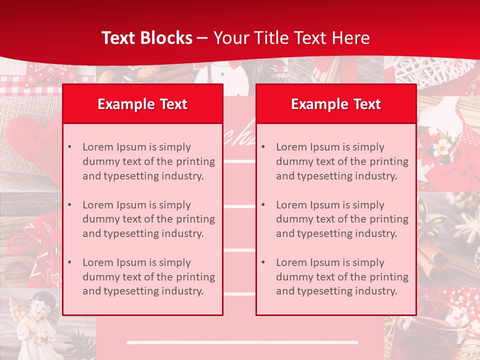 Geschenkgutschein Weihnachtskarte Elche PowerPoint Template