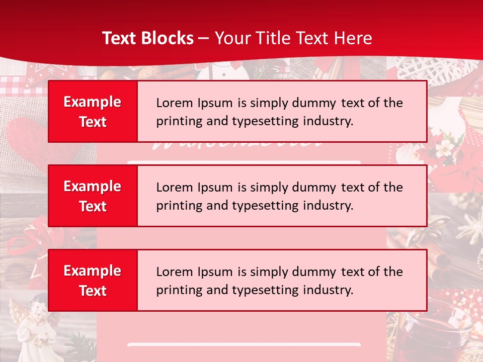 Geschenkgutschein Weihnachtskarte Elche PowerPoint Template