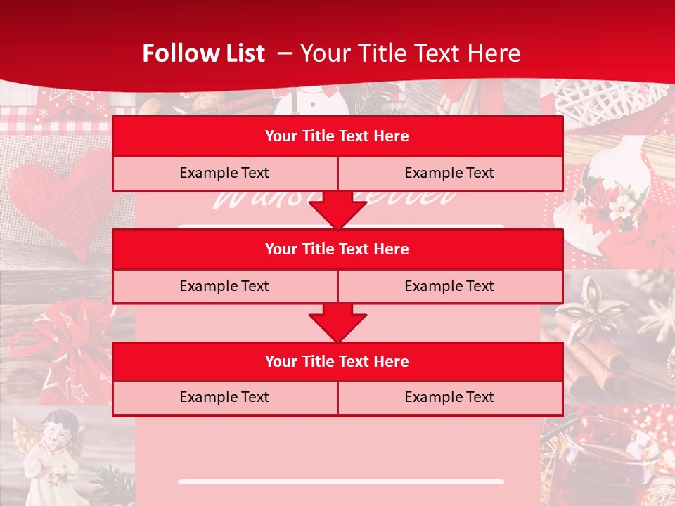 Geschenkgutschein Weihnachtskarte Elche PowerPoint Template