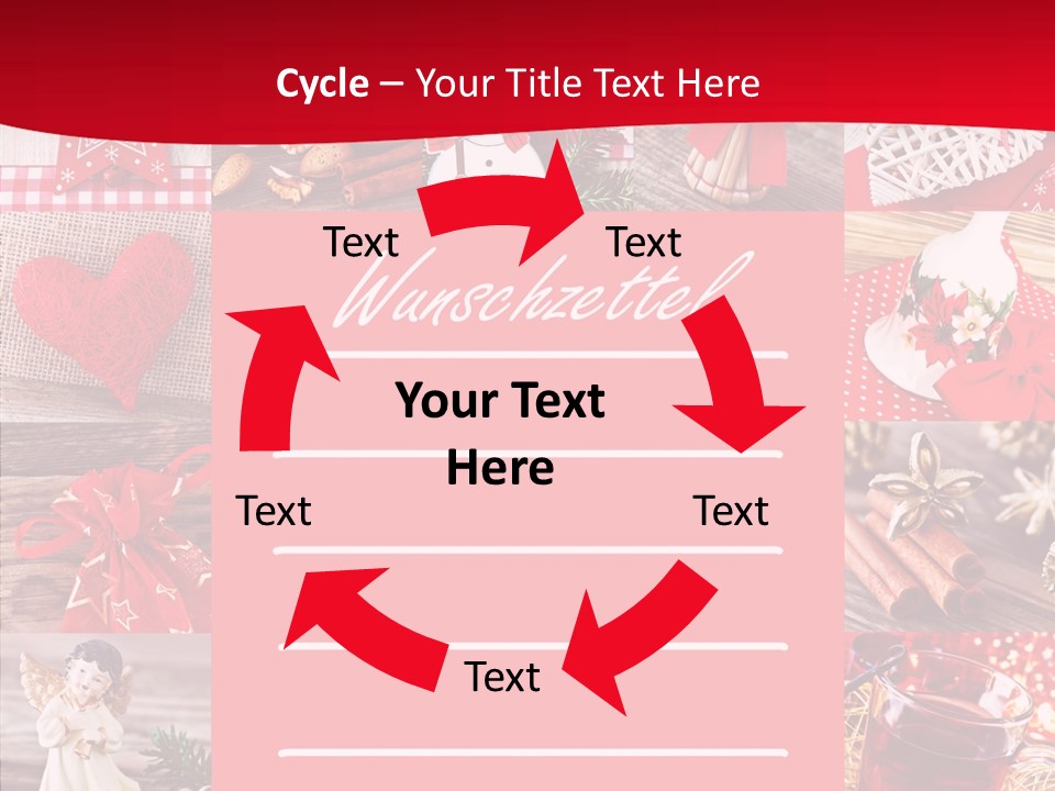 Geschenkgutschein Weihnachtskarte Elche PowerPoint Template