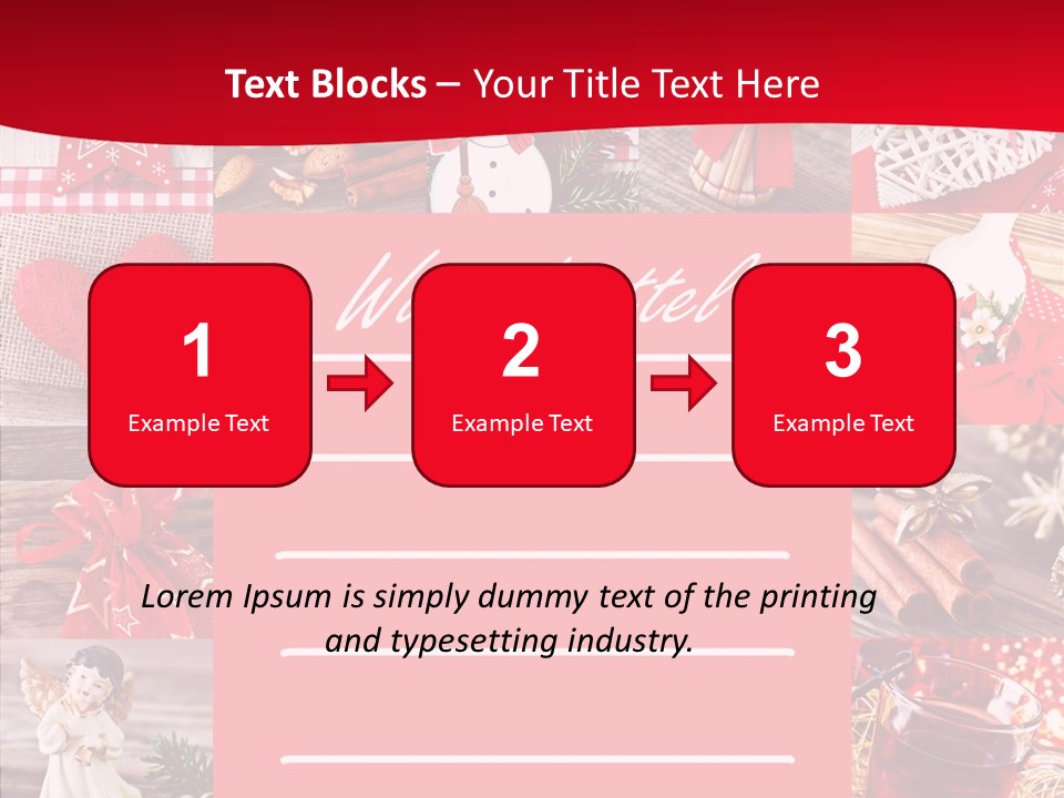 Geschenkgutschein Weihnachtskarte Elche PowerPoint Template