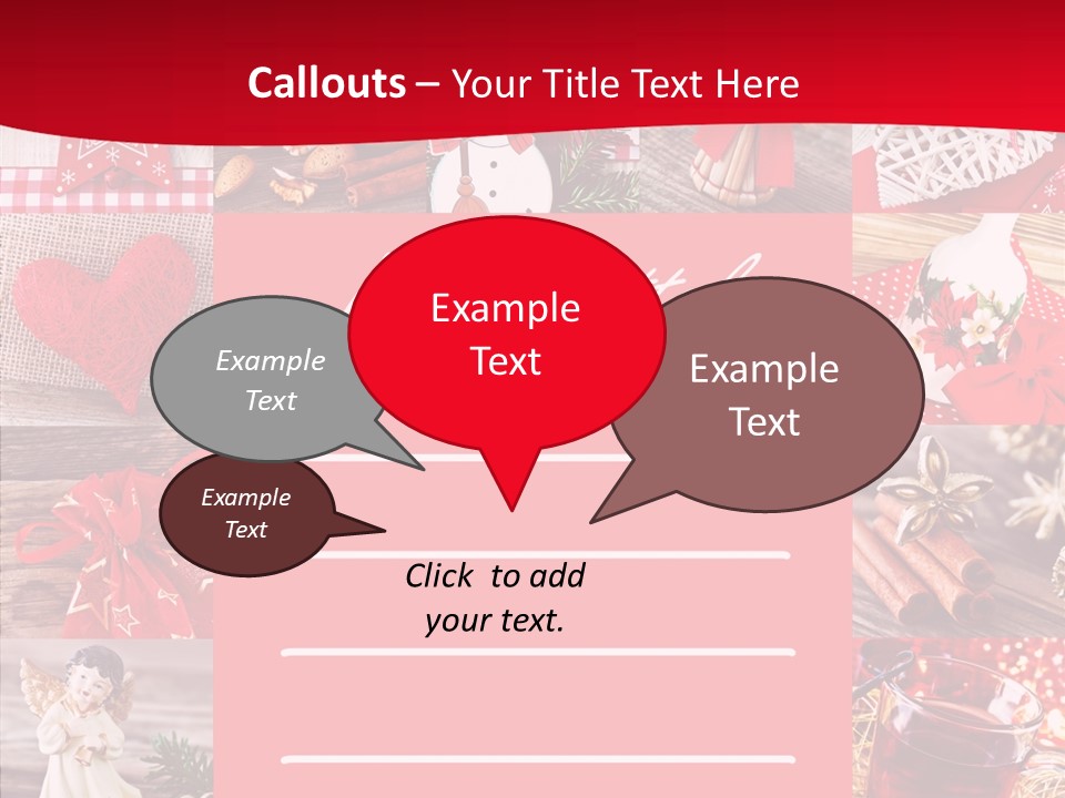 Geschenkgutschein Weihnachtskarte Elche PowerPoint Template