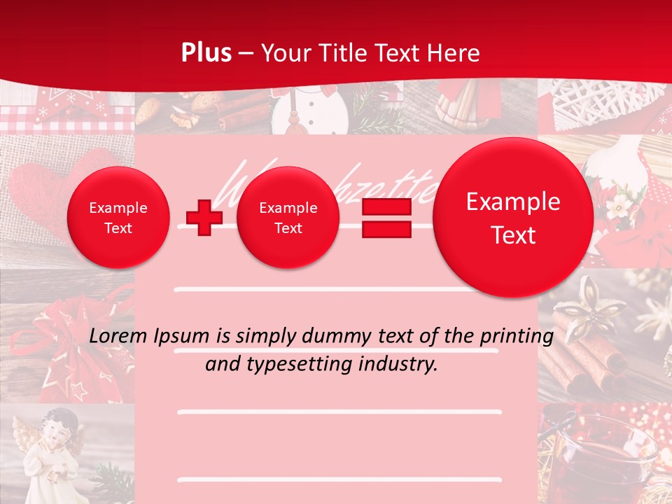 Geschenkgutschein Weihnachtskarte Elche PowerPoint Template
