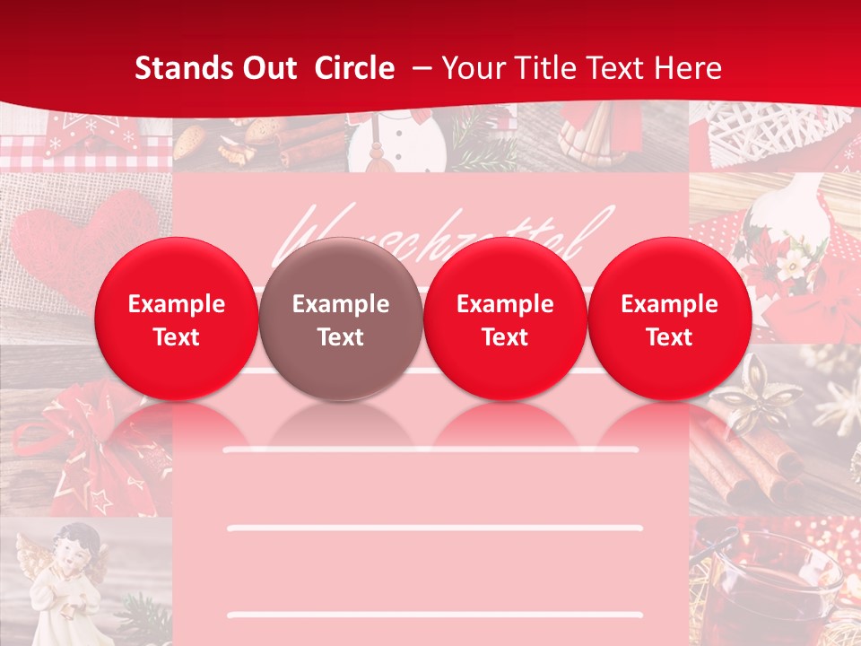 Geschenkgutschein Weihnachtskarte Elche PowerPoint Template