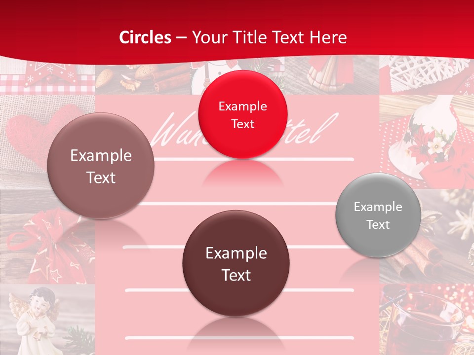 Geschenkgutschein Weihnachtskarte Elche PowerPoint Template