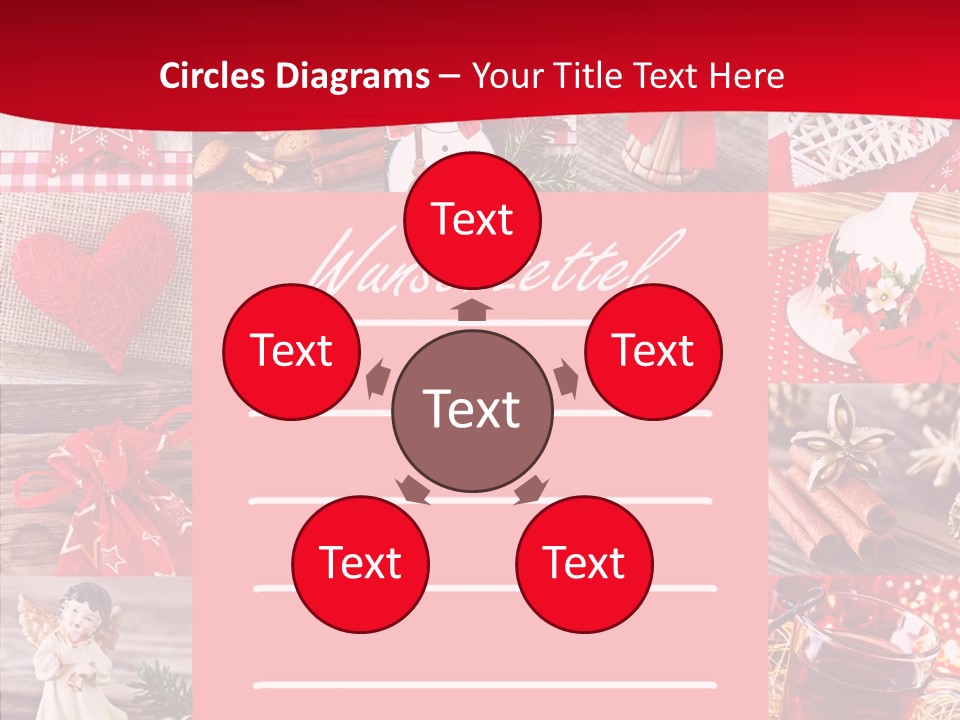 Geschenkgutschein Weihnachtskarte Elche PowerPoint Template