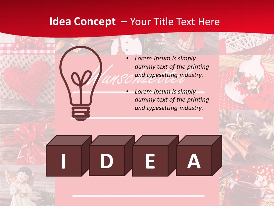 Geschenkgutschein Weihnachtskarte Elche PowerPoint Template