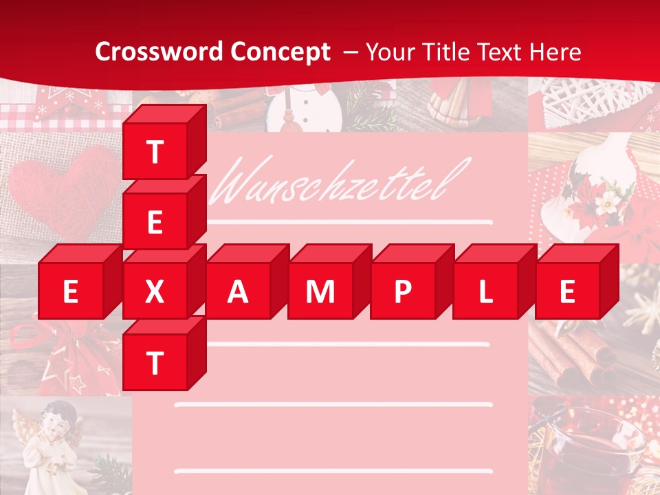 Geschenkgutschein Weihnachtskarte Elche PowerPoint Template