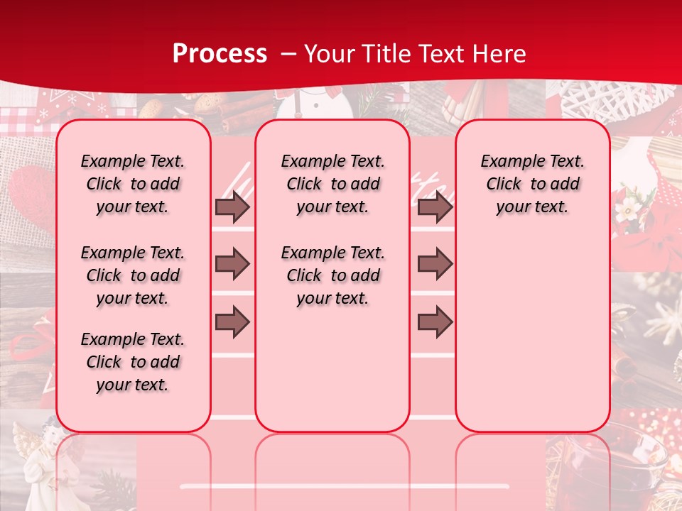 Geschenkgutschein Weihnachtskarte Elche PowerPoint Template