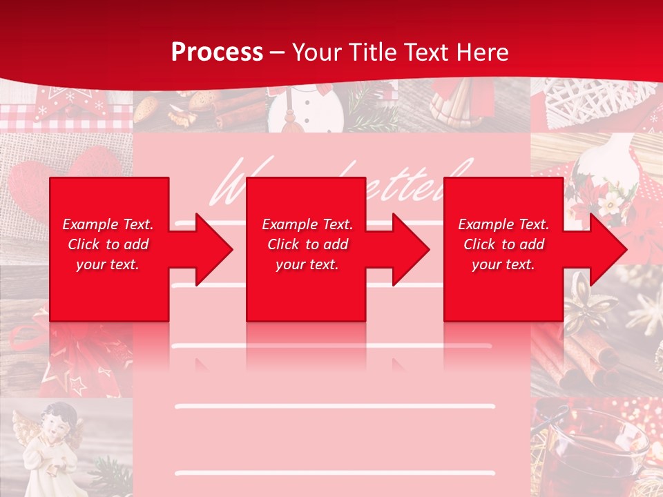 Geschenkgutschein Weihnachtskarte Elche PowerPoint Template