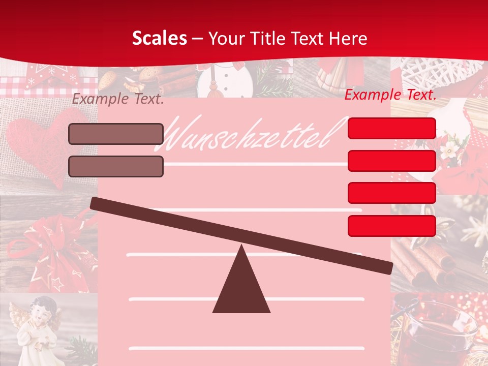 Geschenkgutschein Weihnachtskarte Elche PowerPoint Template