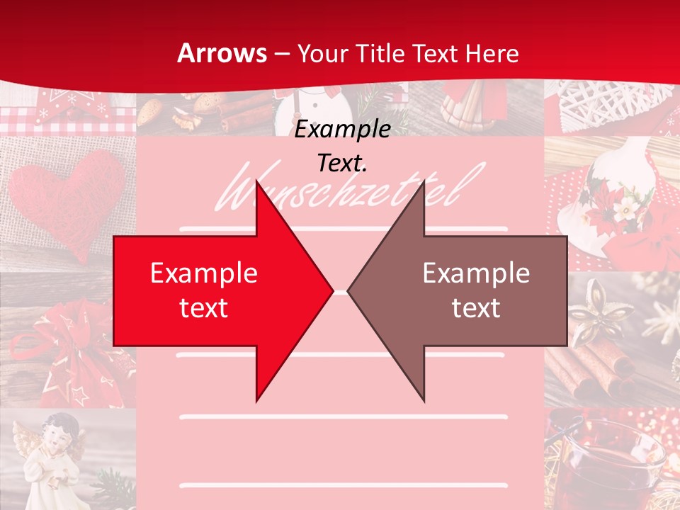 Geschenkgutschein Weihnachtskarte Elche PowerPoint Template