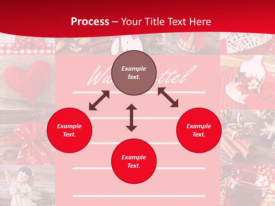 Geschenkgutschein Weihnachtskarte Elche PowerPoint Template
