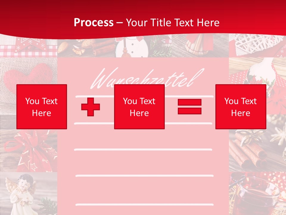 Geschenkgutschein Weihnachtskarte Elche PowerPoint Template