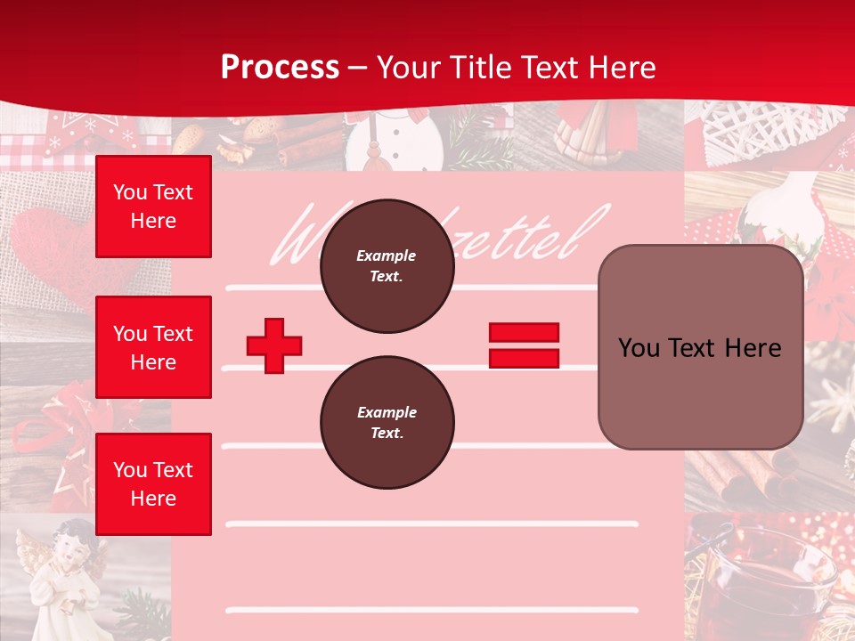 Geschenkgutschein Weihnachtskarte Elche PowerPoint Template