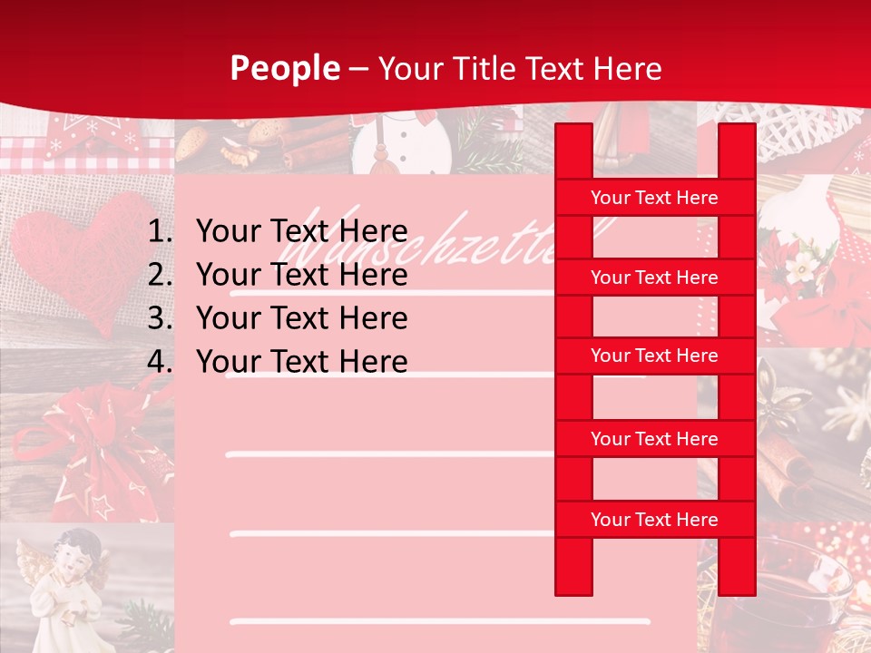 Geschenkgutschein Weihnachtskarte Elche PowerPoint Template