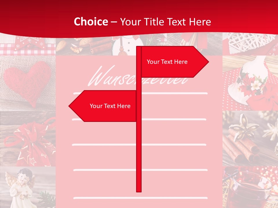 Geschenkgutschein Weihnachtskarte Elche PowerPoint Template