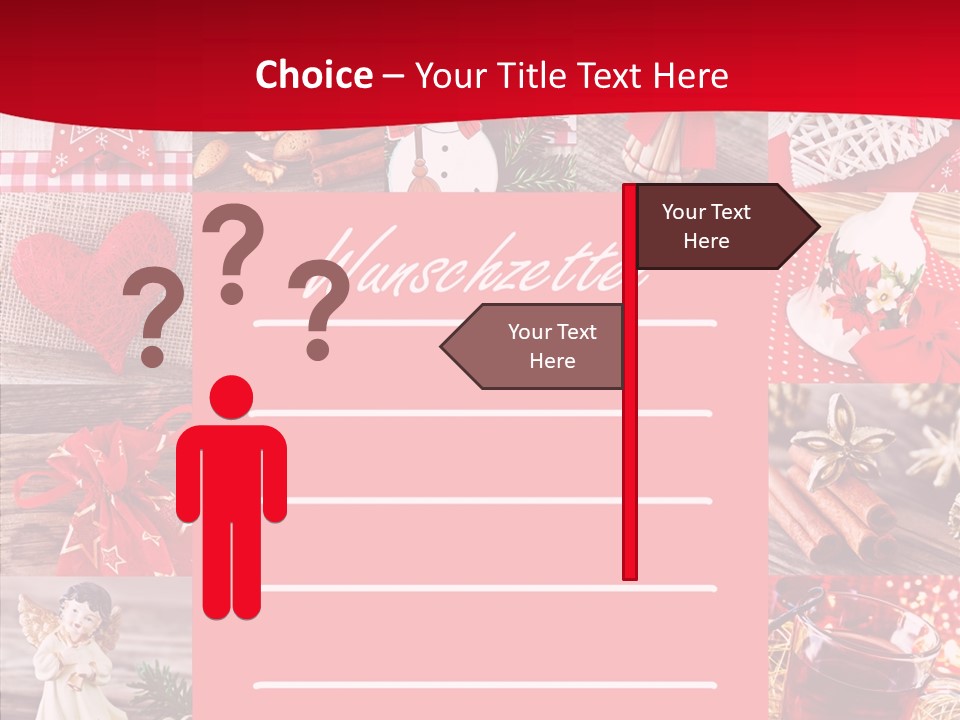 Geschenkgutschein Weihnachtskarte Elche PowerPoint Template